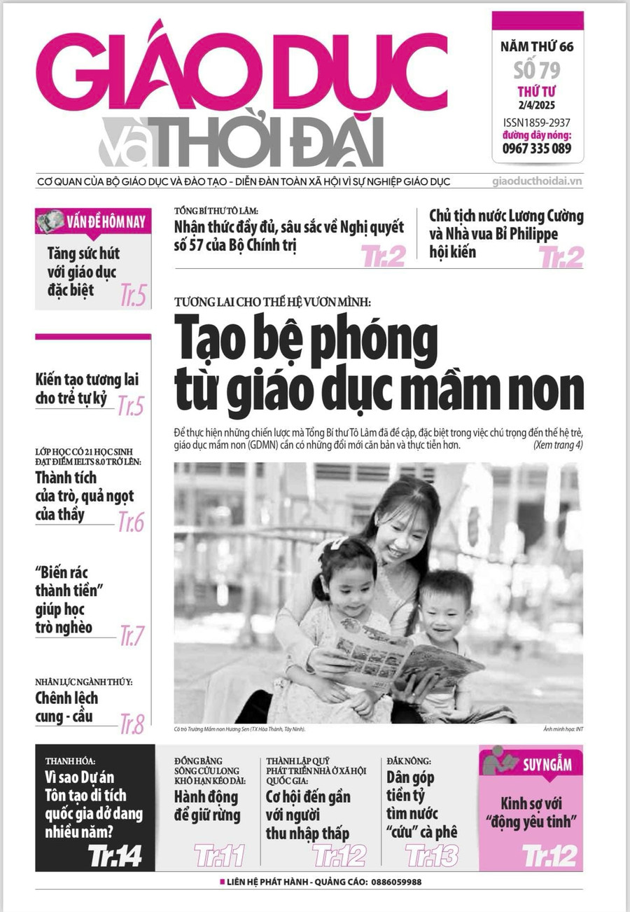 Tin tức báo in 2/4: Tạo bệ phóng từ giáo dục mầm non