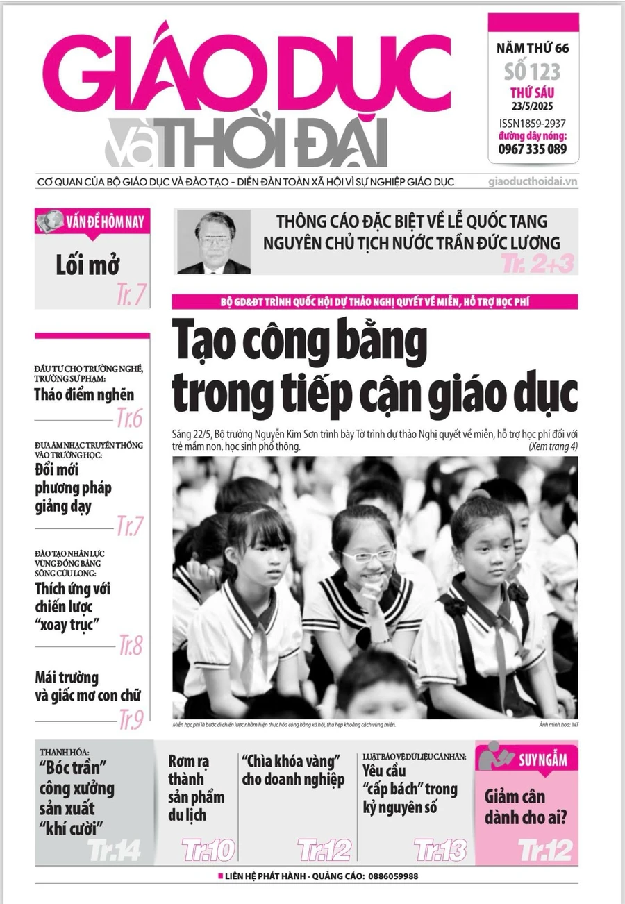 Tin tức báo in 23/5: Tạo công bằng trong tiếp cận giáo dục