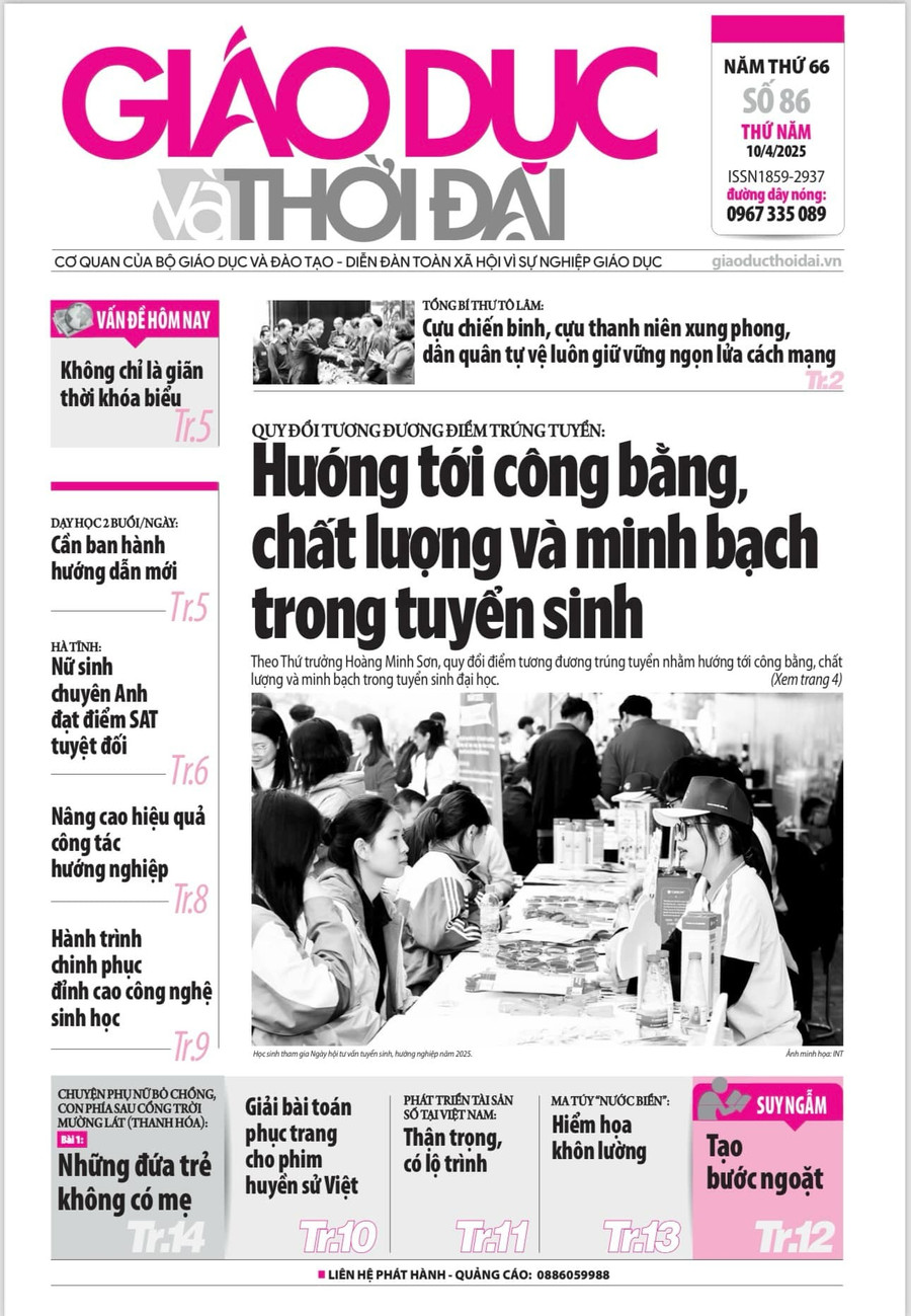 Tin tức báo in 10/4: Học 2 buổi/ngày - Cần ban hành hướng dẫn mới