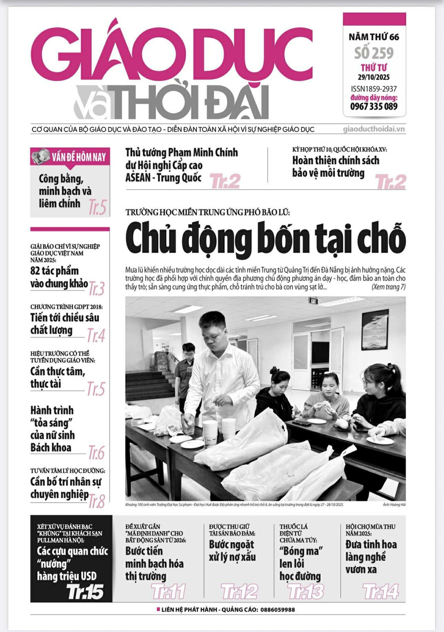 Tin tức báo in 29/10: Cần thực tâm, thực tài khi giao quyền tuyển dụng giáo viên