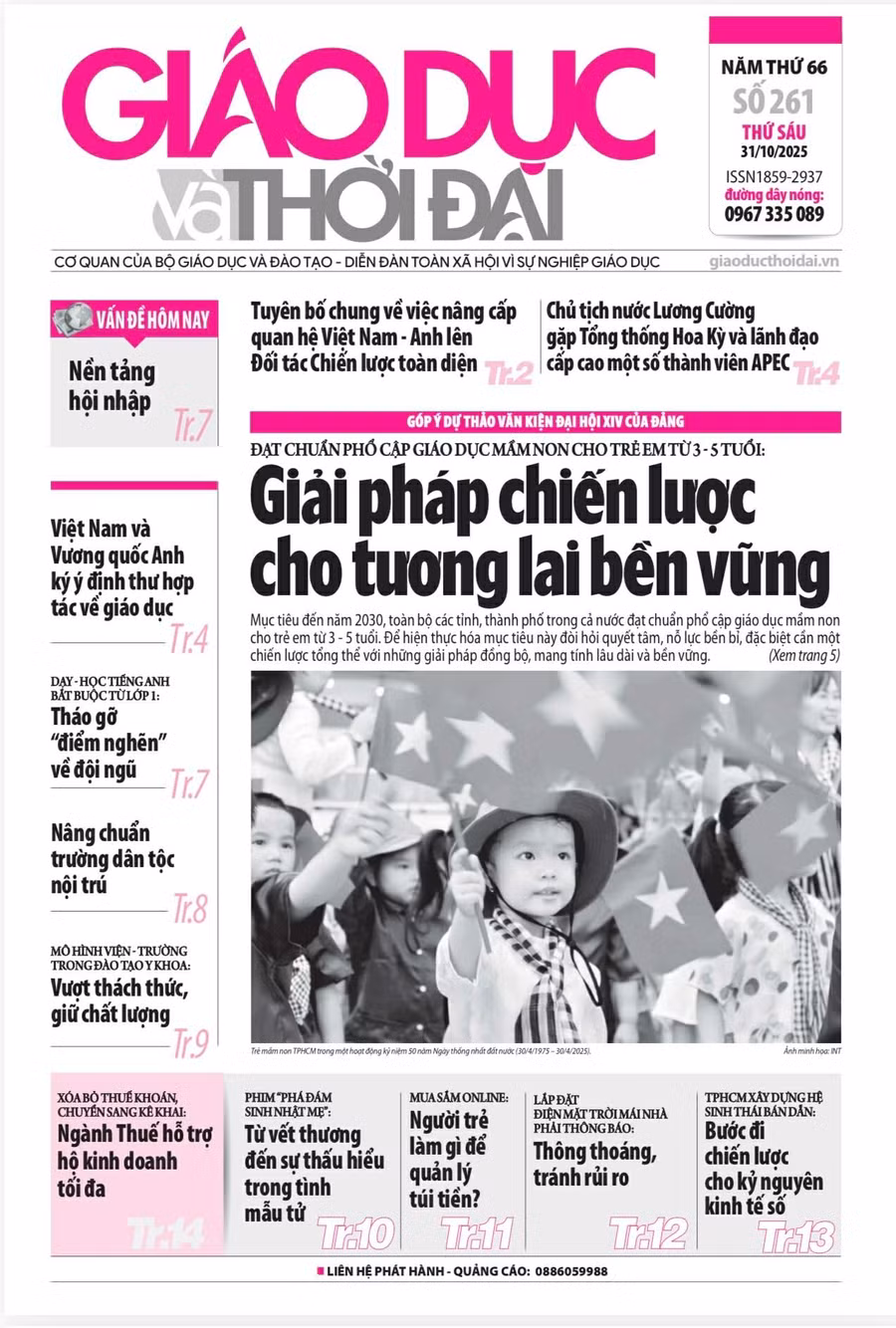 Tin tức báo in 31/10: Tháo gỡ 'điểm nghẽn' về đội ngũ