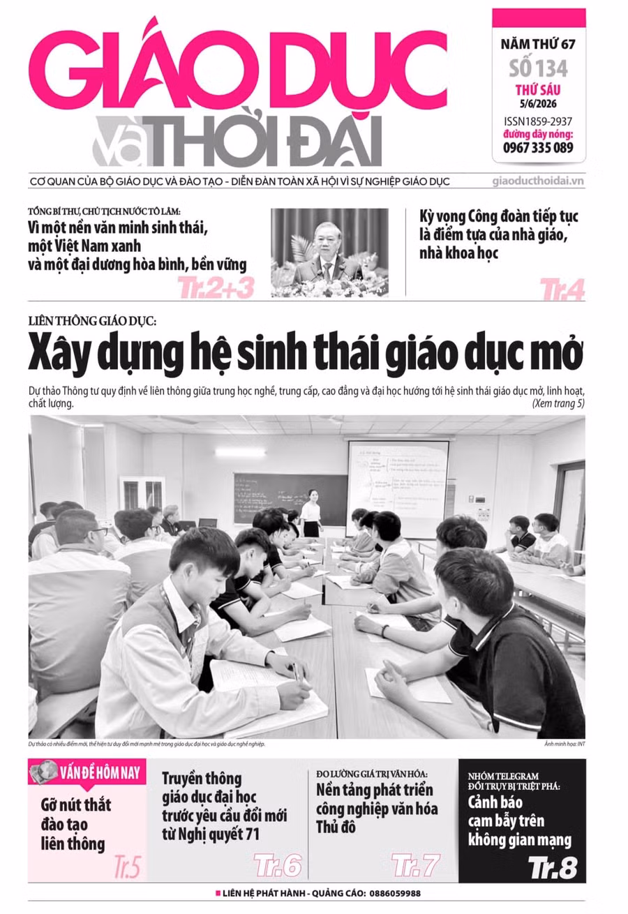 Tin tức báo in 5/6: Xây dựng hệ sinh thái giáo dục mở