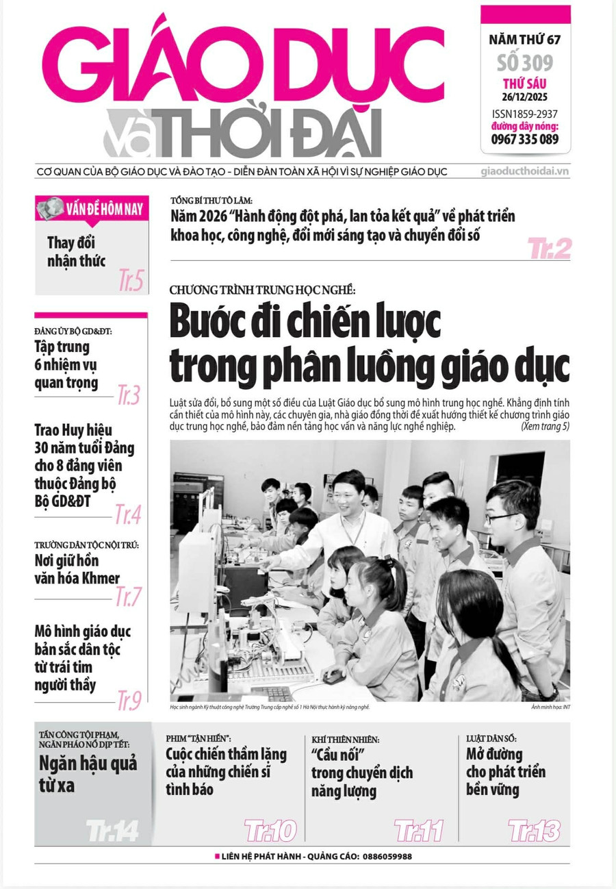 Tin tức báo in 26/12: Bước đi chiến lược trong phân luồng giáo dục