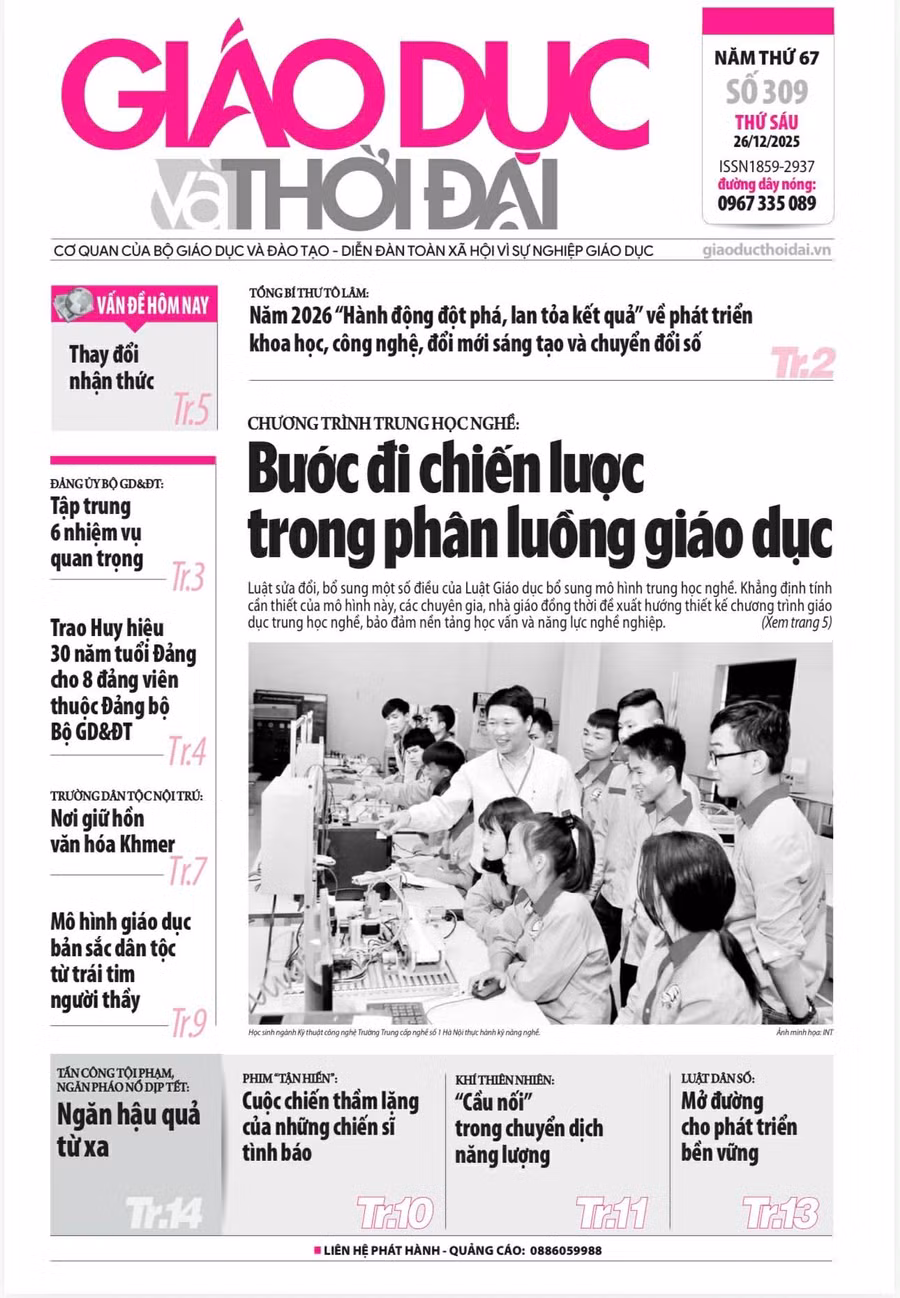 Tin tức báo in 26/12: Bước đi chiến lược trong phân luồng giáo dục