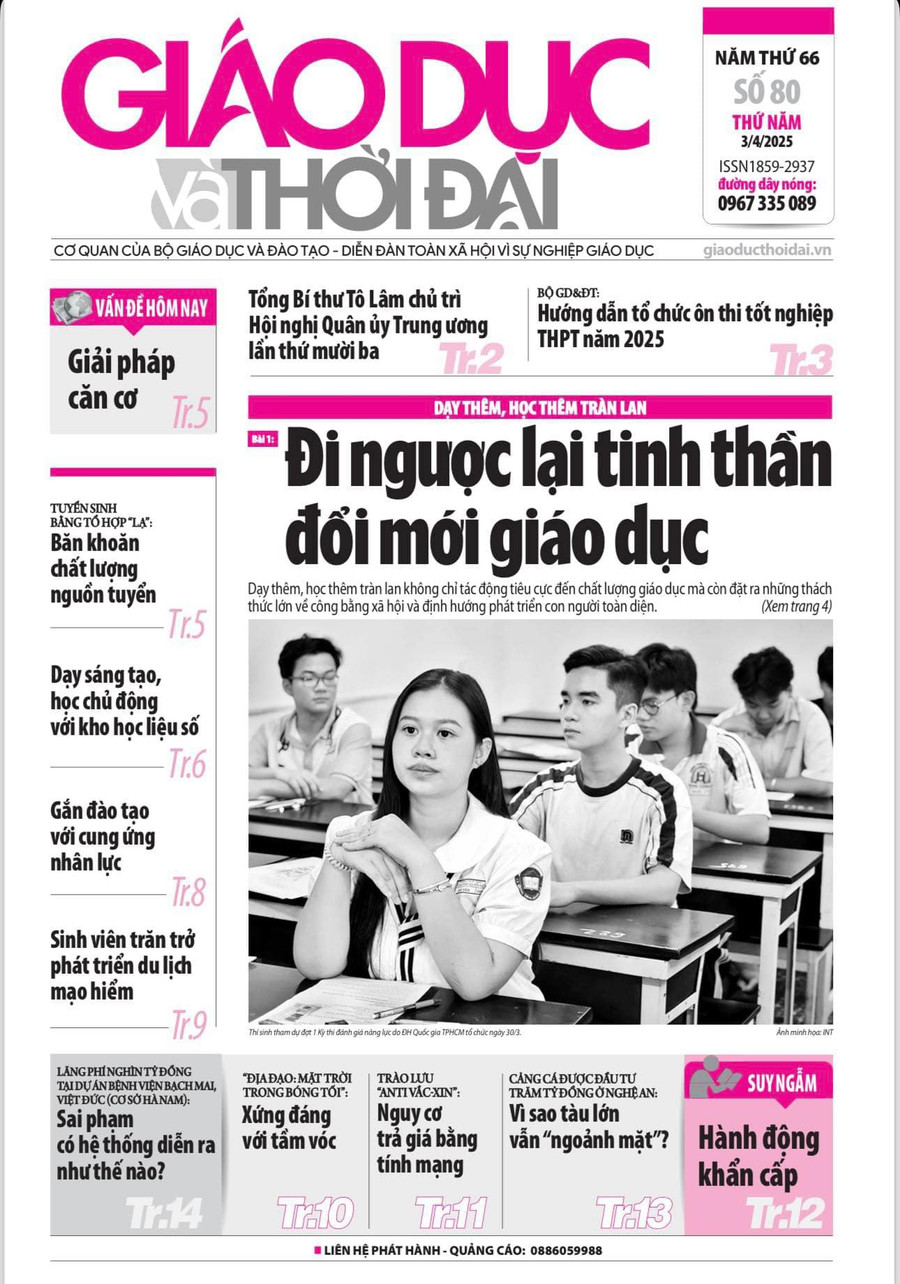 Tin tức báo in 3/4: Dạy sáng tạo, học chủ động với kho học liệu số
