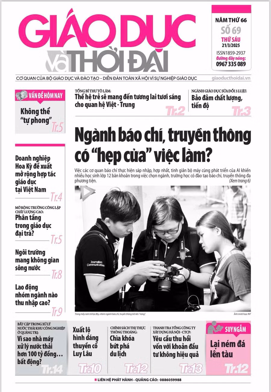 Tin tức báo in 20/3: Ngành báo chí, truyền thông có 'hẹp cửa' việc làm?