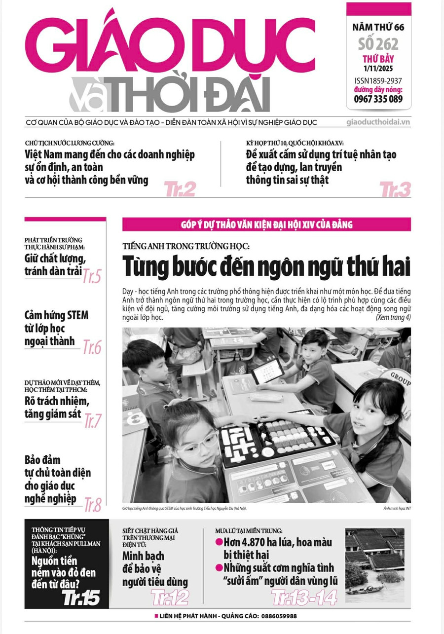 Tin tức báo in 1/11: Bảo đảm tự chủ toàn diện cho giáo dục nghề nghiệp