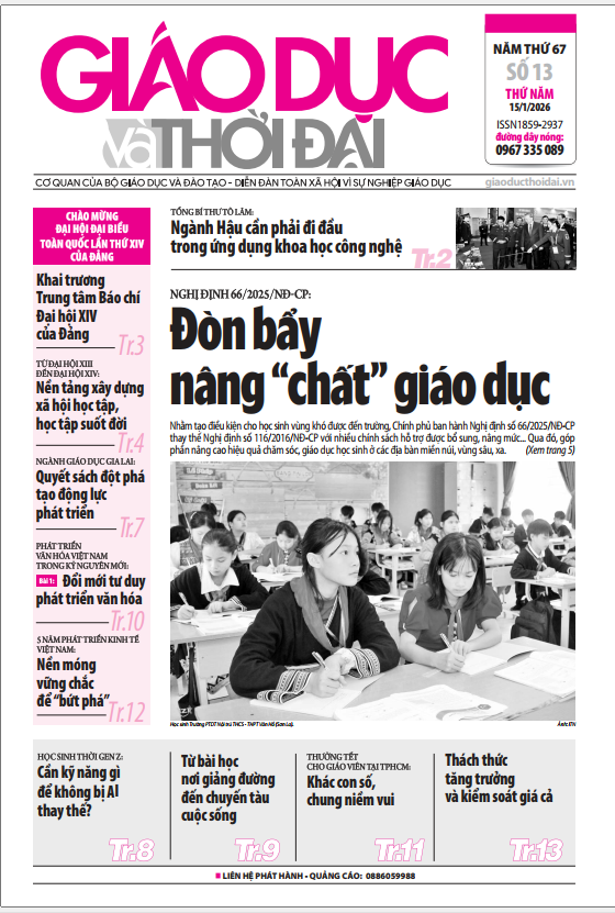 Tin tức báo in 15/1: Nền tảng xây dựng xã hội học tập, học tập suốt đời