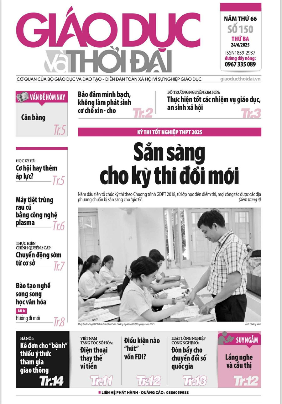 Tin tức báo in 24/6: Sẵn sàng cho kỳ thi đổi mới