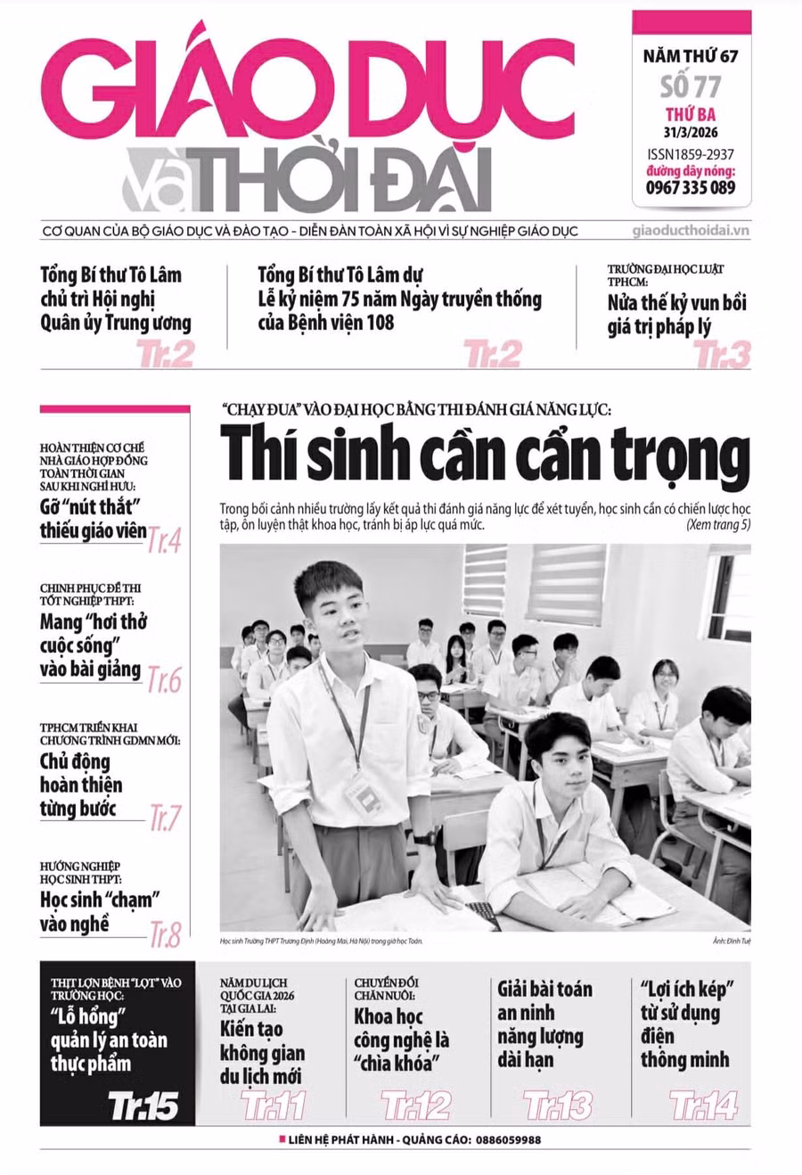 Tin tức báo in 31/3: Gỡ 'nút thắt' thiếu giáo viên