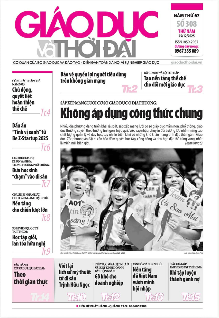Tin tức báo in 25/12: Không áp dụng công thức chung trong sắp xếp cơ sở giáo dục