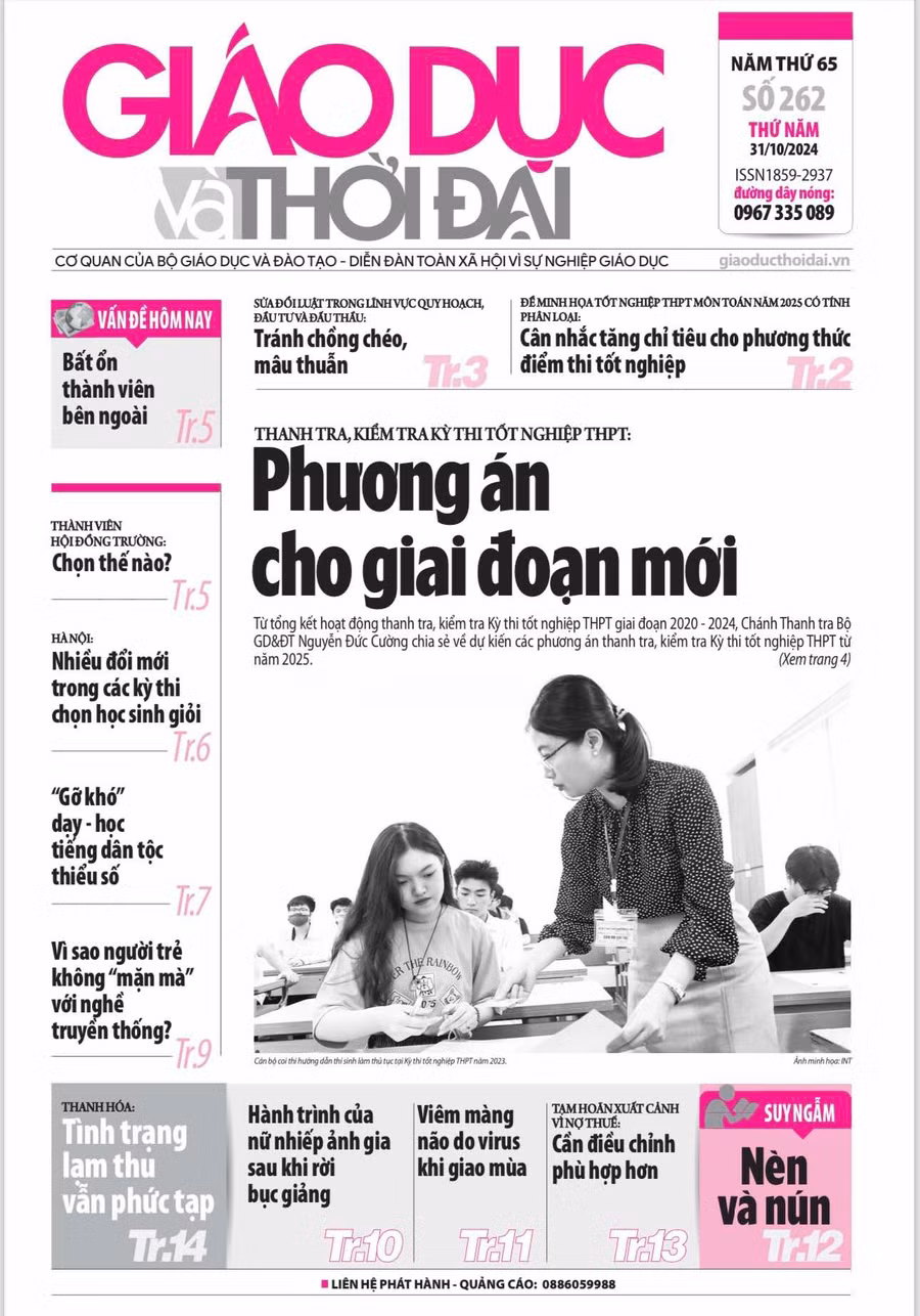 Tin tức báo in 31/10: Tiêu chí nào với thành viên Hội đồng trường?