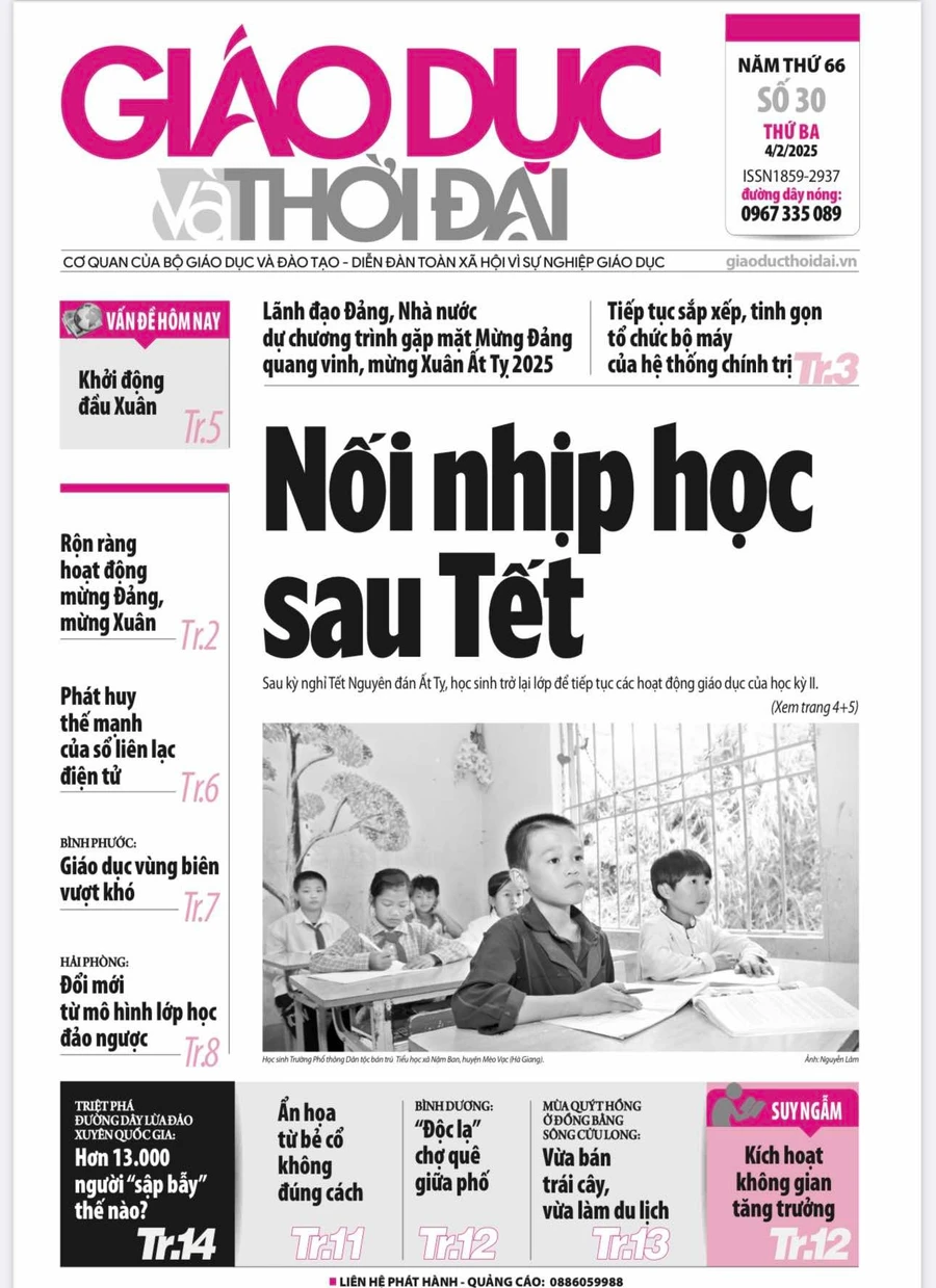 Tin tức báo in 4/2: Nối nhịp học sau Tết