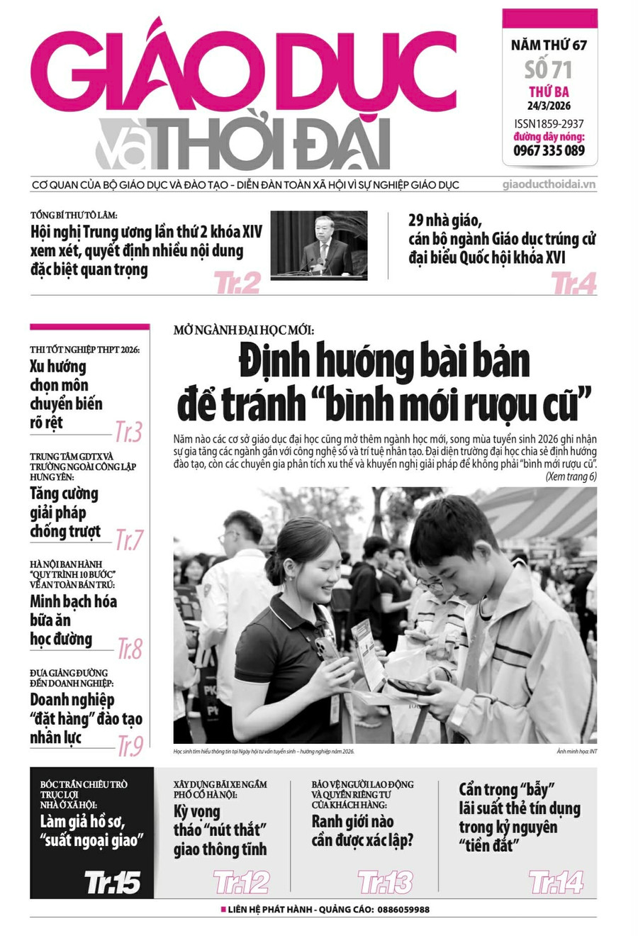 Tin tức báo in 24/3: Minh bạch hóa bữa ăn học đường