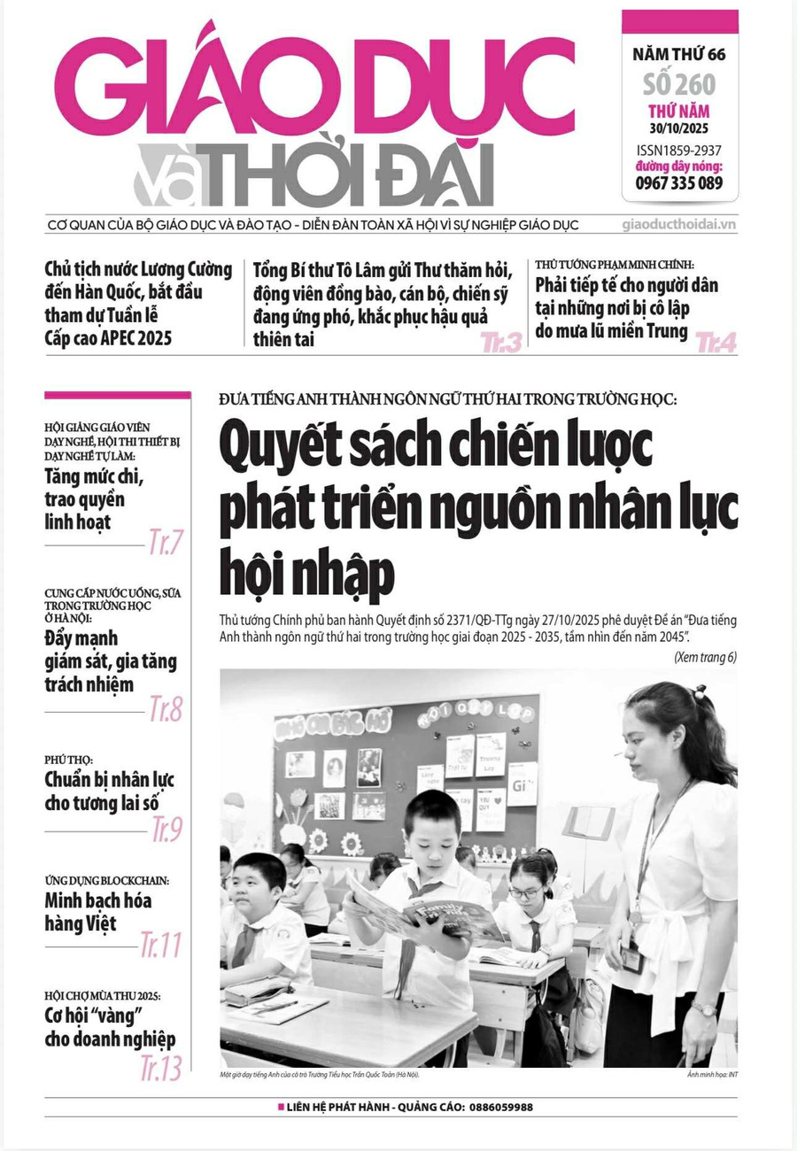 Tin tức báo in 30/10: Quyết sách chiến lược phát triển nguồn nhân lực hội nhập