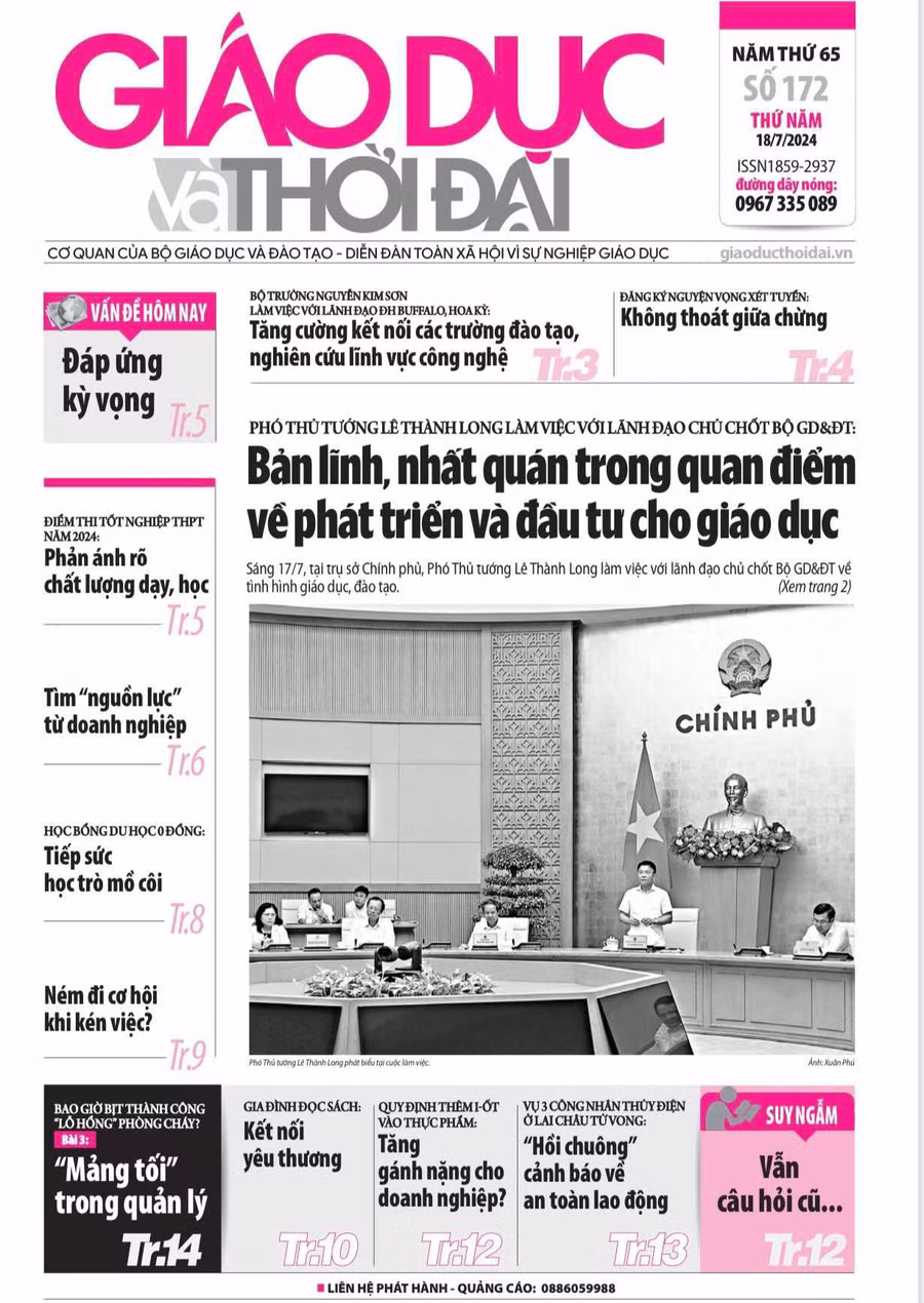 Tin tức báo in 18/7: Chiến thuật sắp xếp nguyện vọng trong xét tuyển đại học