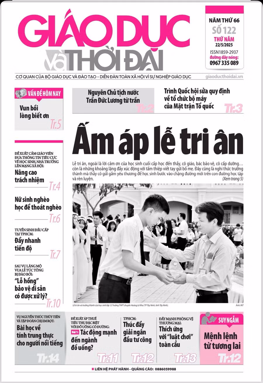 Tin tức báo in 22/5: TPHCM đẩy nhanh tiến độ tuyển sinh đầu cấp
