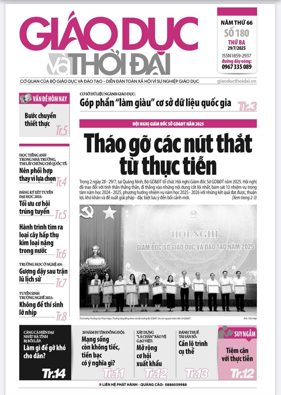 Tin tức báo in 29/7: Trường học Nghệ An gượng dậy sau trận lũ lịch sử