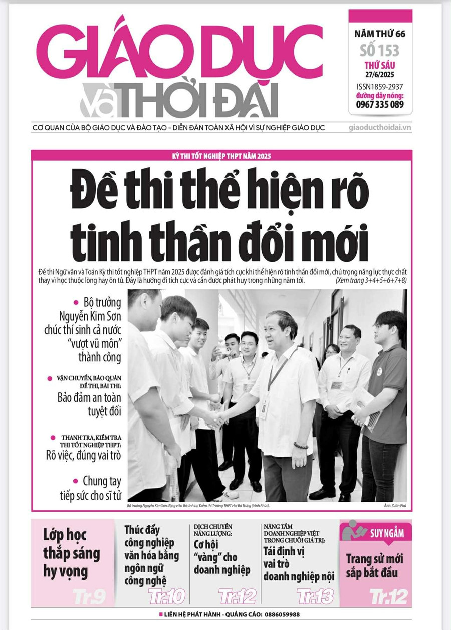 Tin tức báo in 27/6: Đề thi tốt nghiệp THPT thể hiện rõ tinh thần đổi mới