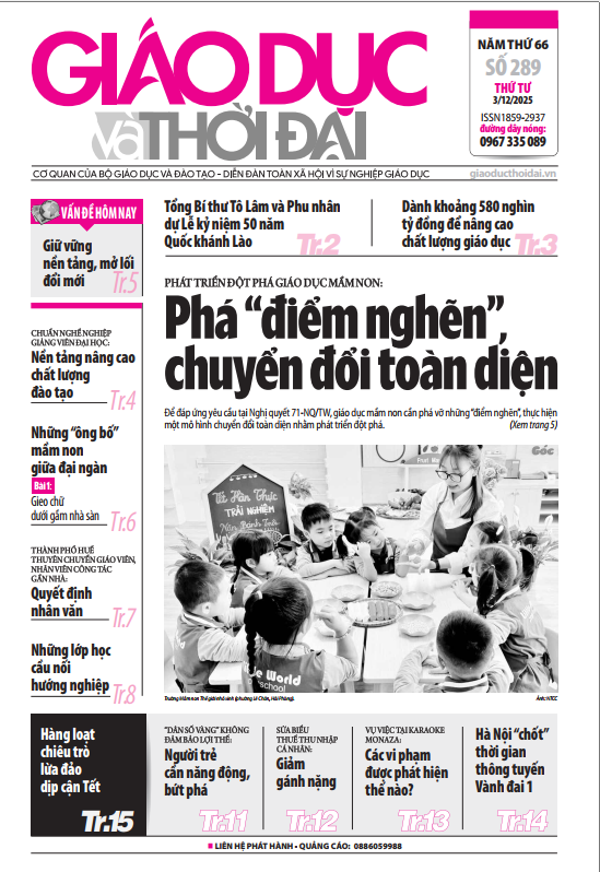 Tin tức báo in 3/12: Những 'ông bố' mầm non giữa đại ngàn