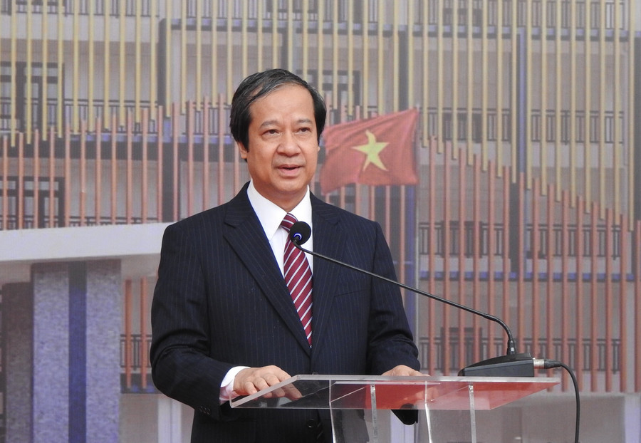 Bộ trưởng Nguyễn Kim Sơn phát biểu tại buổi lễ.