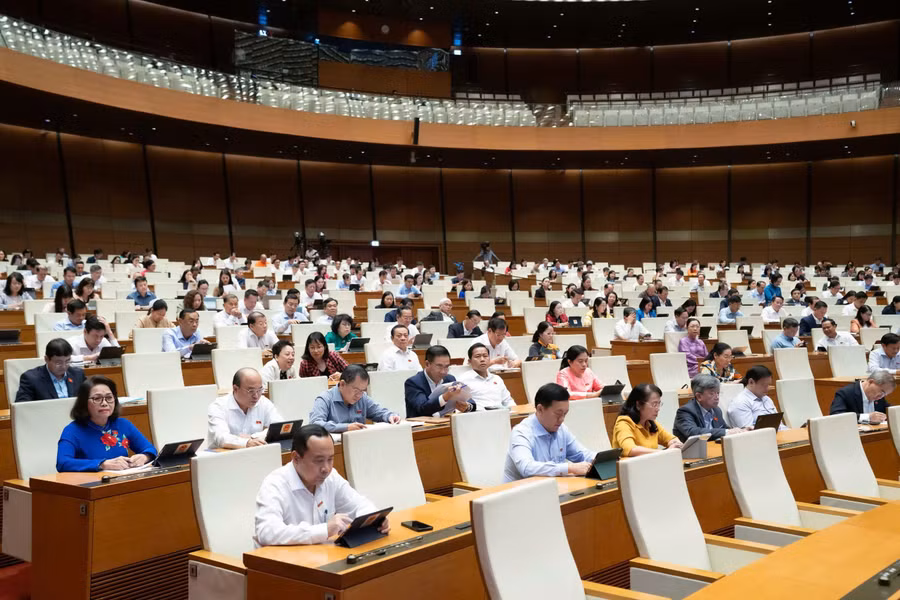 Các đại biểu tại phiên họp ngày 29/10. 