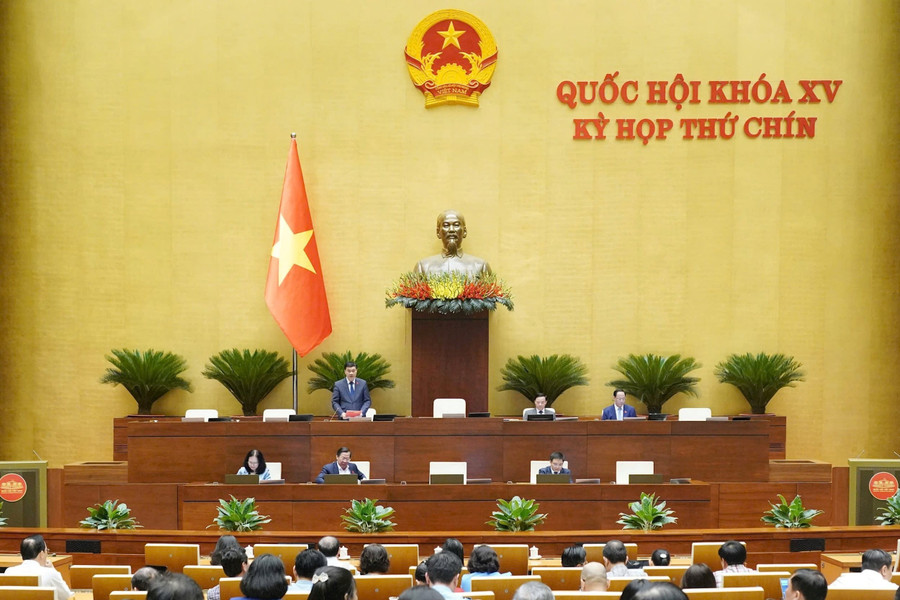 Phiên họp Quốc hội sáng 16/5.