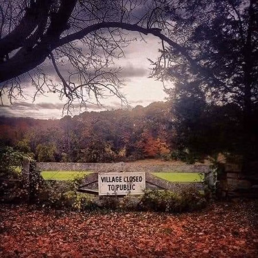 Làng Dudleytown hoang tàn nhuốm màu huyền bí.