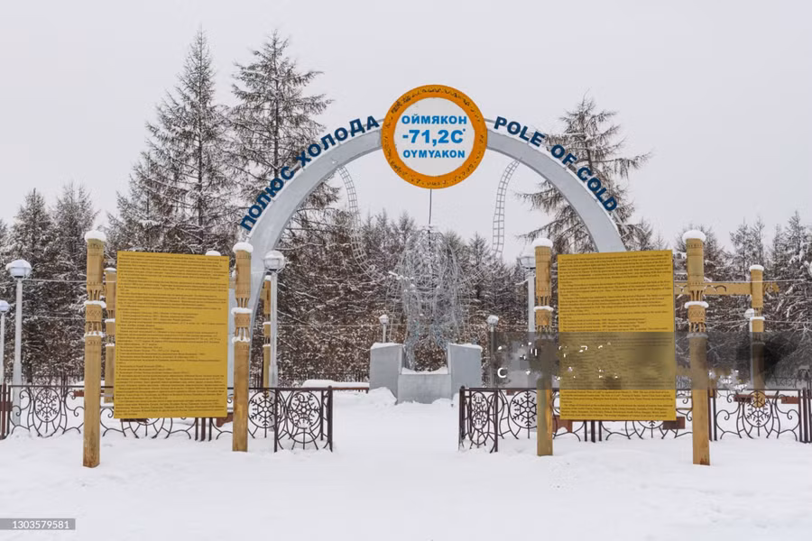 Làng Oymyakon - nơi có người ở lạnh nhất thế giới.