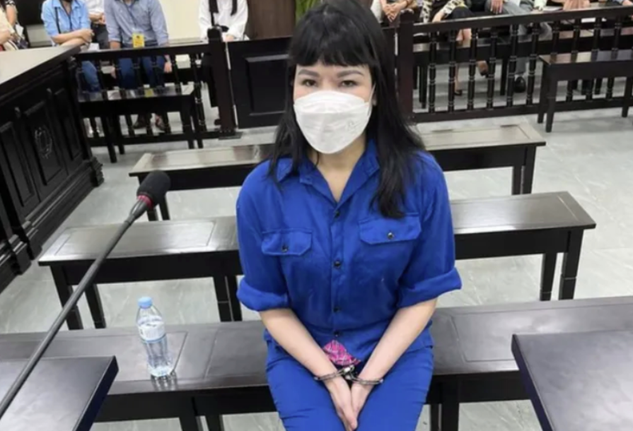 Bị cáo Vũ Thị Thu Nhung tại phiên tòa ngày 6/1.