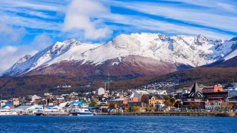 Thành phố Ushuaia, nơi vùng băng giá.