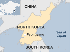 Hình ảnh Triều Tiên (màu vàng) trên bản đồ Hình ảnh Triều Tiên (màu vàng) trên bản đồ