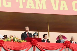 Tổng Bí thư Tô Lâm đọc diễn văn tại Lễ Kỷ niệm 80 năm Quốc khánh nước CHXHCN Việt Nam sáng 2/9. (Ảnh: TTXVN)