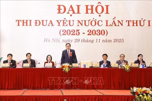 Chủ tịch Quốc hội Trần Thanh Mẫn và đại biểu dự Đại hội. Ảnh: Doãn Tấn/TTXVN