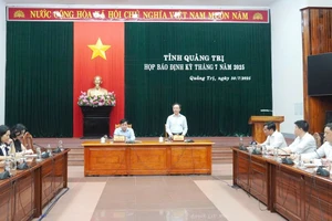 Tỉnh Quảng Trị tổ chức họp báo, thông tin về tình hình KT-XH.