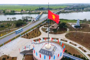 Di tích quốc gia đặc biệt Đôi bờ Hiền Lương - Bến Hải sau khi hoàn thành tôn tạo.