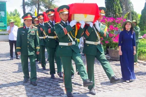 Quảng Trị tổ chức lễ truy điệu và an táng 12 hài cốt liệt sĩ hy sinh tại Lào