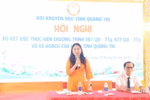 Hội Khuyến học tỉnh Quảng Trị tổ chức Hội nghị sơ kết việc thực hiện các mô hình học tập theo chương trình 387/QĐ-TTg, 677/ QĐ-TTg.