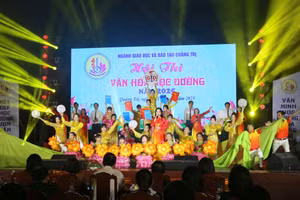 Hội thi văn hóa học đường nhằm lan tỏa văn hóa trong trường học.