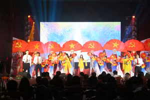 Hội thi “Văn hóa học đường” ngành Giáo dục Quảng Trị tạo cơ hội giao lưu giữa các đơn vị.