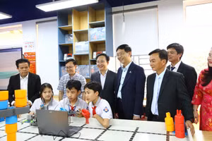 Các phòng STEM tạo không gian cho học sinh được nghiên cứu học tập, trải nghiệm. Ảnh: CS