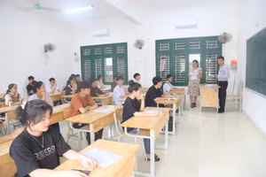 Học sinh Quảng Trị tham gia thi tốt nghiệp THPT 2024.