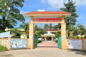 Trường Phổ thông dân tộc (PTDT) bán trú Tiểu học Kim Thủy, nơi xảy ra vụ việc.