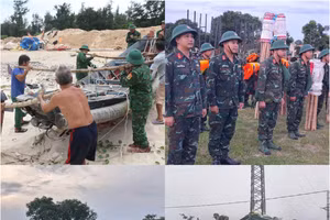 Lực lượng vũ trang Quảng Trị sẵn sàng thực hiện nhiệm vụ giúp dân ứng phó với bão Kajiki.