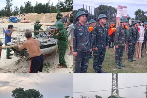 Lực lượng vũ trang Quảng Trị sẵn sàng thực hiện nhiệm vụ giúp dân ứng phó với bão Kajiki.