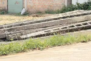 Công nhân Quảng Trị tử vong khi bốc dỡ trụ điện.