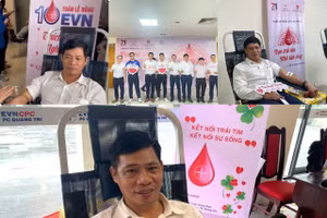 CBCNV Công ty TĐQT tham gia hiến máu Tuần lễ hồng EVN lần thứ XI.