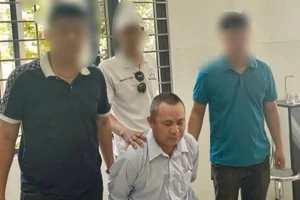 Công an bắt nghi phạm liên quan vụ giết người. Ảnh Công an Quảng Trị