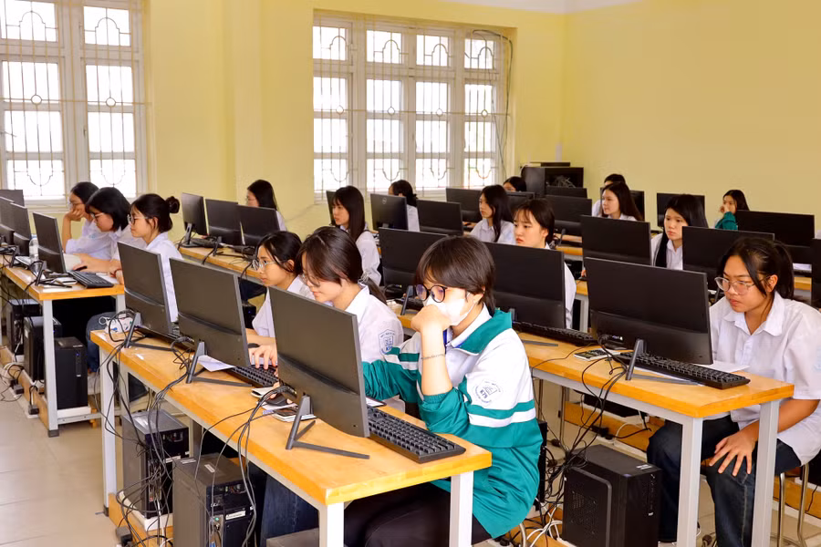 Học sinh Bắc Giang trước giờ khảo sát PISA 2025.