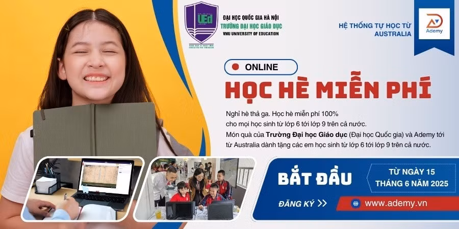 Cơ hội học miễn phí với hệ thống học tập trực tuyến ứng dụng công nghệ giáo dục hiện đại theo chuẩn quốc tế.
